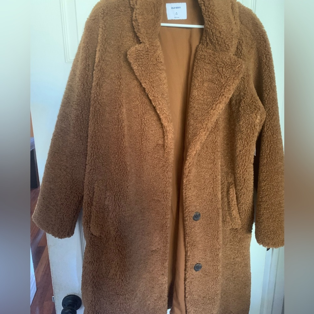 Woman plus size Teddy Bear Coat